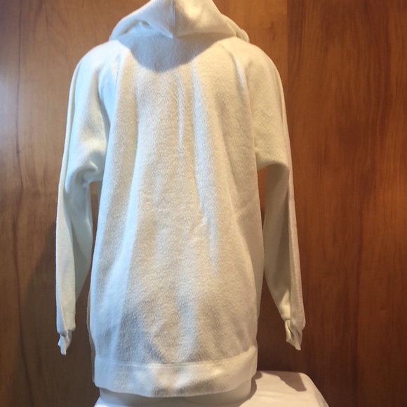 White Stag Collection M Ladies Hooded Sweatshirt With Floral Flower Embroidery - Picture 3 of 4